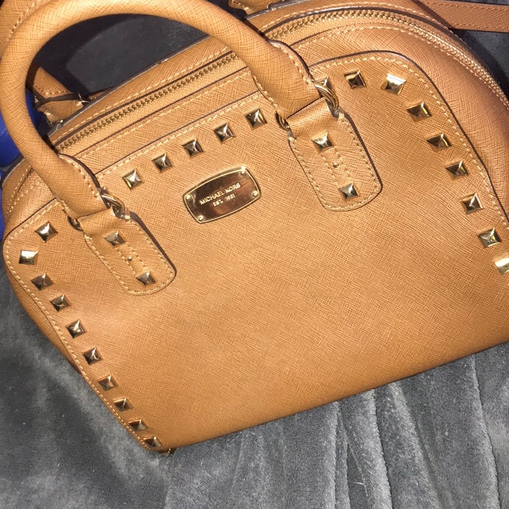 Studded Michael Kors cross body/handle bag